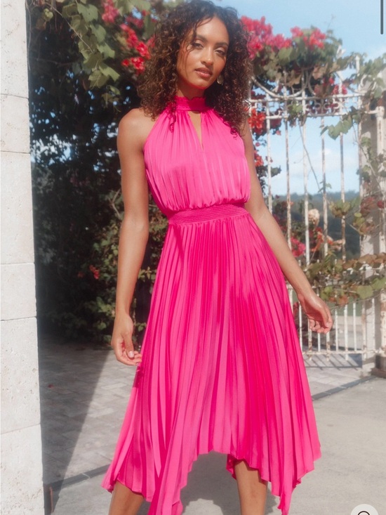 Petal & Pup Dresses & Skirts - PETAL & PUP Dominique Dress in Hot Pink 10